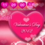 valentine countdown android application logo